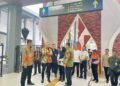 KUNJUNGAN KERJA: Menteri Perhubungan Dudy Purwagandhi (kedua) melihat sarana dan prasarana Terminal Tipe A Tingkir, Salatiga, Kamis, 6 Maret 2025. (Humas Terminal Tipe A Tingkir/Lingkarjateng.id)