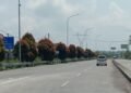 Arus lalu lintas di kawasan exit tol Tingkir, Salatiga terpantau lancar, Rabu, 19 Maret 2025. (Angga Rosa/Lingkarjateng.id)