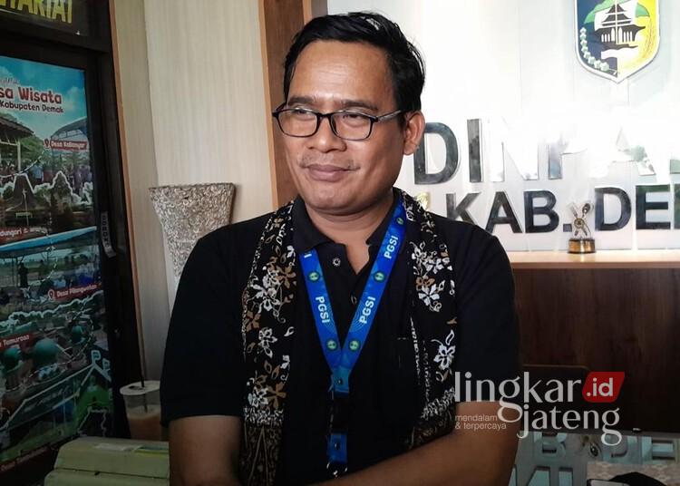 Ketua PGSI Demak, Noor Salim. (M. Burhanuddin Aslam/Lingkarjateng.id)