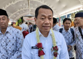 Bupati Kudus, Sam'ani Intakoris. (Mohammad Fahtur Rohman/Lingkarjateng.id)