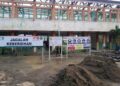 Proyek pembangunan Sekolah Rakyat di Kabupaten Blora. (Eko Wicaksono/Lingkarjateng.id)