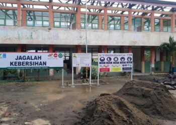 Proyek pembangunan Sekolah Rakyat di Kabupaten Blora. (Eko Wicaksono/Lingkarjateng.id)