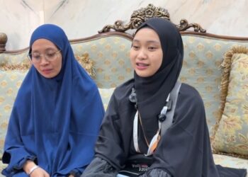Zahrotun Ulin Nasroh, calon haji beli asal Kabupaten Pati, Jawa Tengah menceritakan cita-citanya yang ingin menjadi Polwan. (Antara/Lingkarjateng.id)