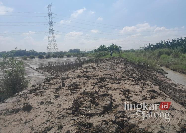 Sempat Jebol, Perbaikan Tanggul Sungai Renggong Grobogan Hampir Rampung 25 Tanggul Sungai Renggong di Desa Tanggirejo, Kecamatan Tegowanu, Kabupaten Grobogan, yang sempat jebol sudah tertutup. (Ahmad Abror/Lingkarjateng.id)