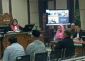 Sidang kasud dugaan korupsi Mantan Wali Kota Semarang, Hevearita Gunaryanti Rahayu, dan suaminya, Alwin Basri, di Pengadilan Tipikor Semarang pada Senin, 5 Mei 2025. (Syahril Muadz/Lingkarjateng.id)