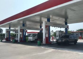 SPBU yang dikelola PT RBSJ Rembang. (Vicky Rio/Lingkarjateng.id)