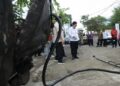 MENGECEK:  Wali Kota Semarang Agustina Wilujeng Pramestuti saat mengecek perbaikan Jalan Ahmad Dahlan, Semarang. (Humas Pemkot Semarang/Lingkarjateng.id)