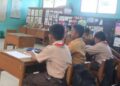 KEGIATAN BELAJAR MENGAJAR: Tampak sejumlah siswa SDN 1 Patalan, Kecamatan Blora kota, Kabupaten Blora mengikuti kegiatan belajar mengajar. (SDN 1 Patalan/Lingkarjateng.id)
