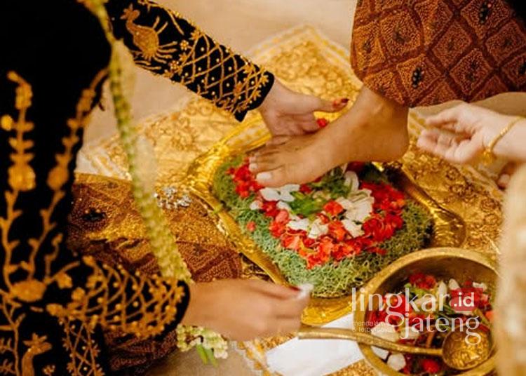 Ilustrasi penikahan jawa pring sedapur
