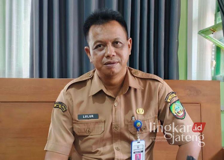 Kepala Dinsos P3A Blora Luluk Kusuma Agung Ariadi. (Eko Wicaksono/Lingkarjateng.id)