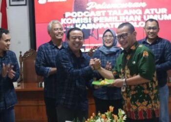 Peluncuran podcast "Talang Atur" oleh Komisi Pemilihan Umum (KPU) Kabupaten Blora, Kamis, 12 Juni 2025. (Dok. KPU Blora)