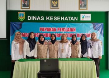 Perwakilan-kader dari Kudus yang mengikuti lomba kader Posyandu di Aula DKK Kudus pada Rabu, 11 Juni 2025. (Fahtur Rohman/Lingkarjateng.id)