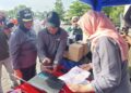 Wakil Bupati Semarang, Nur Arifah saat hadir di peluncuran dan peresmian penggunaan QRIS dinamis dalam sistem pembayaran PBB-P2 di Alun-Alun Sidomulyo, Kecamatan Ungaran Timur, Kabupaten Semarang, Minggu, 15 Juni 2025. (Hesty Imaniar/Lingkarjateng.id)