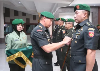 Acara Serah Terima Jabatan (Sertijab) sejumlah pejabat baru yang dipimpin langsung oleh Pangdam IV/Diponegoro Mayjen TNI Deddy Suryadi, Semarang, pada Selasa, 24 Juni 2025. (Pendam IV/Diponegoro)