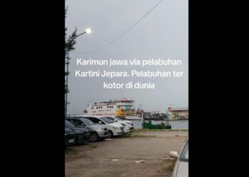 Tangkapan layar postingan TikTok trexx9128 soal fasilitas di Pelabuhan Kartini Jepara. (TikTok trexx9128)