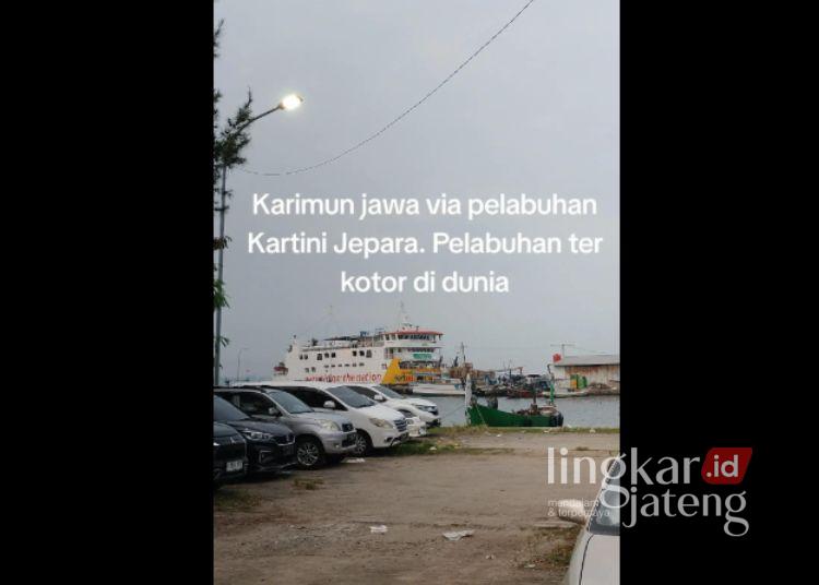 Tangkapan layar postingan TikTok trexx9128 soal fasilitas di Pelabuhan Kartini Jepara. (TikTok trexx9128)