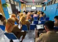 Suasana kegiatan kick off meeting ITSA di Ruang Rapat Diskominfo Demak pada Senin, 16 Juni 2025. (M. Burhanuddin Aslam/Lingkarjateng.id)