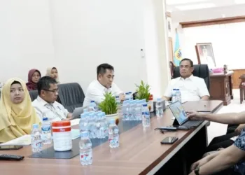Bupati Pati, Sudewo, saat menerima kunjungan Kementerian PU di Kantor Bupati Pati pada Selasa, 1 Juli 2025. (Dok. Pemkab Pati/Lingkarjateng.id)