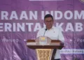 Kunker ke Batang, Mendag Dorong Produk UMKM Masuk Pasar Ekspor 26 Menteri Perdagangan (Mendag) RI Budi Santoso menyampaikan sambutan saat kunjungan kerja ke Kabupaten Batang pada Jumat, 25 Juli 2025. (Lingkar Network/Lingkarjateng.id)