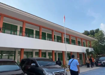 POTRET: Tampak bangunan eks gedung SDN 4 Balun Kecamatan Cepu, Kabupaten Blora yang selesai direnovasi untuk Sekolah Rakyat. (Yodya-Virama KSO/Lingkarjateng.id)