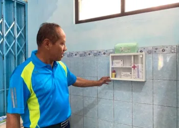 SD 1 Pasuruhan Kidul yang menjadi salah satu peserta Lomba Sekolah Sehat Tingkat Kabupaten Kudus. (Nisa HS/Lingkarjateng.id)