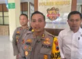 Kapolres Kudus AKBP Heru Dwi Purnomo memberikan keterangan kepada wartawan Senin, 21 Juli 2025. (Mohammad Fahtur Rohman/Lingkarjateng.id)
