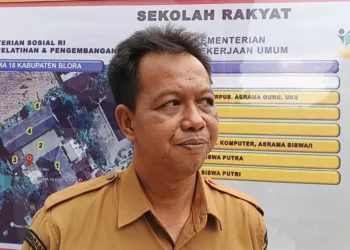 Kepala Dinsos P3A Blora, Luluk Kusuma Agung Ariadi. (Eko Wicaksono/Lingkarjateng.id)