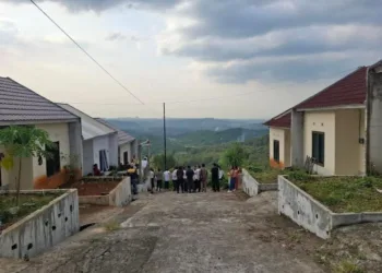 Salah satu perumahan subsidi di Perumahan Ungaran Asry Regency (Punsae) wilayah Ungaran Timur, Kabupaten Semarang. (Hesty Imaniar/Lingkarjateng.id)