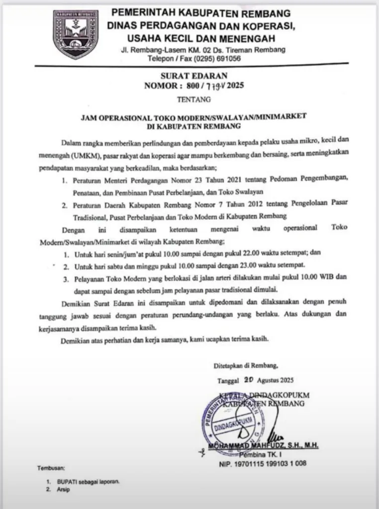 Pemkab Rembang Batasi Operasional Toko Modern, Maksimal Buka Jam 11 Malam 26 1000443893