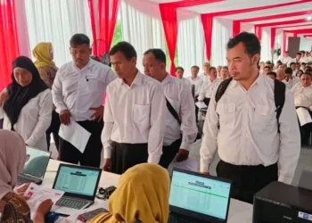 957 Honorer Pemkot Salatiga Diusulkan Jadi PPPK Paruh Waktu 28 Tenaga honorer Pemerintah Kota Salatiga mengikuti seleksi kompetensi Pegawai Pemerintah dengan Perjanjian Kerja (PPPK) Tahap II di Grand Ballroom Merbabu, PRPP Semarang, Senin, 19 Mei 2025. (Humas Pemkot Salatiga/Lingkarjateng.id)