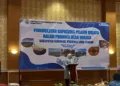 Direktur Pembangunan Sarana dan Prasarana Desa dan Pedesaan, Farida Kurnianingrum, dalam acara pelatihan peningkatan kapasitas pelaku desa wisata di Kabupaten Rembang pada Rabu, 27 Agustus, 2025. (Muhammad Faalih/Lingkarjateng.id)