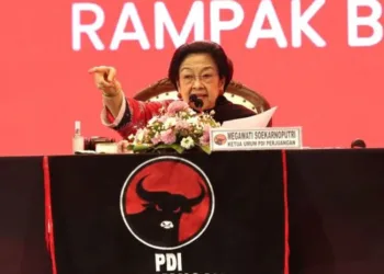 Ketua Umum PDIP Megawati Soekarnoputri saat Kongres ke-6 PDIP di Bali Nusa Dua Convention Center, Badung, Bali, Sabtu (2/8/2025)-antara