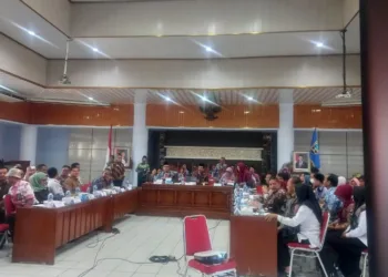 Bupati dan Wakil bersama jajaran OPD mengikuti verifikasi Lanjutan Penghargaan Swasti Saba 2025. Selasa, 26 Agustus 2025. (Muhammad Faalih/Lingkarjateng.id)