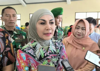 Bupati Kendal, Dyah Kartika Permanasari, mengajak masyarakat untuk menjaga kondusivitas wilayah, Minggu, 31 Agustus 2025. (Unggul Priambodo/Lingkarjateng.id)