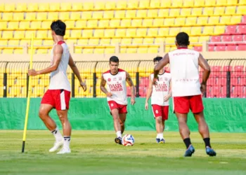 Pemain Persijap Jepara saat menjalani latihan. (Persijap/Lingkarjateng.id)