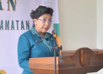 Ketua Tim Penggerak Pemberdayaan Kesejahteraan Keluarga (TP PKK) Kota Salatiga, Retno Robby Hernawan. (Prokompim Setda Salatiga/Lingkarjateng.id)