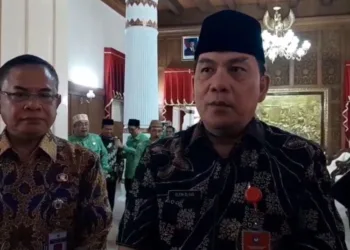 Direktur Direktorat Dekonsentrasi Tugas Bantuan dan Kerjasama Kemendagri, Elfin Elyas saat ditemui awak media di Pendopo Kabupaten Pati, Jumat, 12 September 2025. (Lingkar Network)