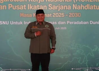 Ketua Pimpinan Cabang Ikatan Sarjana Nahdlatul Ulama (PC ISNU) Kabupaten Demak, Agus Taufiqurrahman. (M. Burhanuddin Aslam/Lingkarjateng.id)