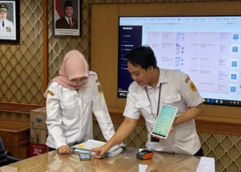 Biro Umum Setda Pemprov Jawa Tengah meluncurkan aplikasi Si Pancar. (Diskominfo Jateng/Lingkarjateng.id)
