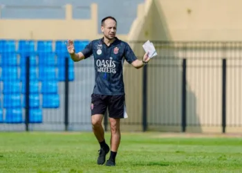 Pelatih Kepala Persijap, Mario Lemos. (Tomi Budianto/Lingkarjateng.id)