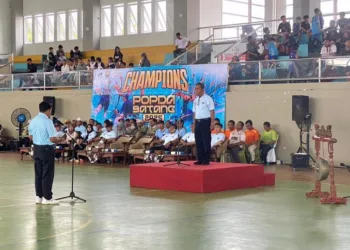 Upacara pembukaan POPDA Batang 2025 di GOR Abirawa, Kabupaten Batang, pada Rabu, 29 Oktober 2025. (Humas Pemkab Batang/Lingkarjateng.id)