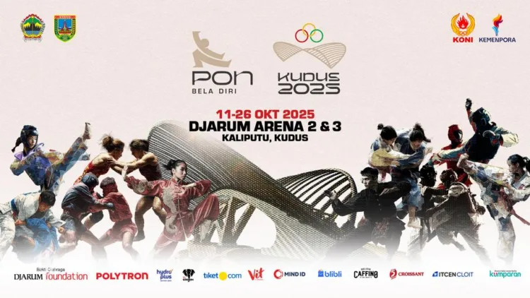 Poster PON Bela Diri 2025 yang digelar perdana di Kabupaten Kudus. (Lingkarjateng.id)