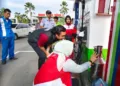 Polres Rembang bersama Pertamina Patra Niaga melakukam Sidak di SPBU Gajah Mada Rembang, Kamis, 30 Oktober 2025. (Dok. for Lingkarjateng.id)