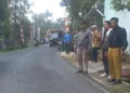 Jalan di depan Kantor Kelurahan Kumpulrejo, Kecamatan Argomulyo, Kota Salatiga, terlihat dalam kondisi baik, Senin, 6 Oktober 2025. (Dok. Warga/Lingkarjateng.id)