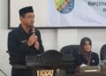 Wali Kota Pekalongan Achmad Afzan Arslan Djunaid menyampaikan sambutan dalam rapat paripurna penetapan APBD 2026 di Gedung Diklat, Kamis, 27 November 2025. (Kominfo Kota Pekalongan/Lingkarjateng.id)