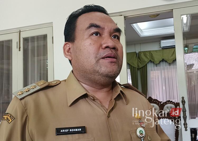 TKD Dipotong Rp376 Miliar, Pemkab Blora Kaji Keberlanjutan TP2D 25 Bupati Blora, Arief Rohman. (Eko Wicaksono/Lingkarjateng.id)