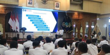 Dorong Transparansi, Kanwilpas Jateng Gelar Sosialisasi Tata Kelola Barang dan Jasa 19 Suasana rapat kegiatan sosialisasi pedoman pengadaan bahan makanan (BAMA) dan pencatatan non-tender di lingkungan Kanwilpas Jateng yang diselenggarakan di Aula Kresna Basudewa Kanwil Kementerian Hukum Jawa Tengah, Rabu, 12 November 2025. (Humas Kanwil Kemenkumham Jateng)