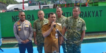 Gubernur Jateng Apresiasi TNI dalam Penyediaan Irigasi dan Air Bersih di Desa 16 Gubernur Jawa Tengah Ahmad Luthfi menghadiri peresmian Pompa Hidraulic Ram (Hidram) TNI Manunggal Air Pertanian di Desa Tambaknegara, Kecamatan Rawalo, Banyumas, Kamis, 13 November 2025. (Humas Pemprov Jateng)