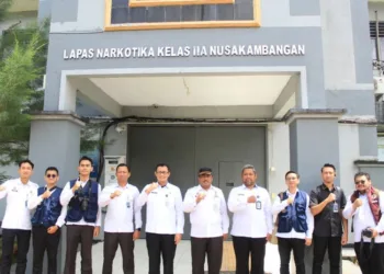 Kantor Wilayah Direktorat Jenderal Pemasyarakatan (Ditjenpas) Jawa Tengah menerima kunjungan tim Pusat Data, Informasi, dan Komunikasi Publik Kementerian Imigrasi dan Pemasyarakatan di Lapas Nusakambangan, Selasa, 4 Novemebr 2025. (Kemenkumham Jateng/Lingkarjateng.id)