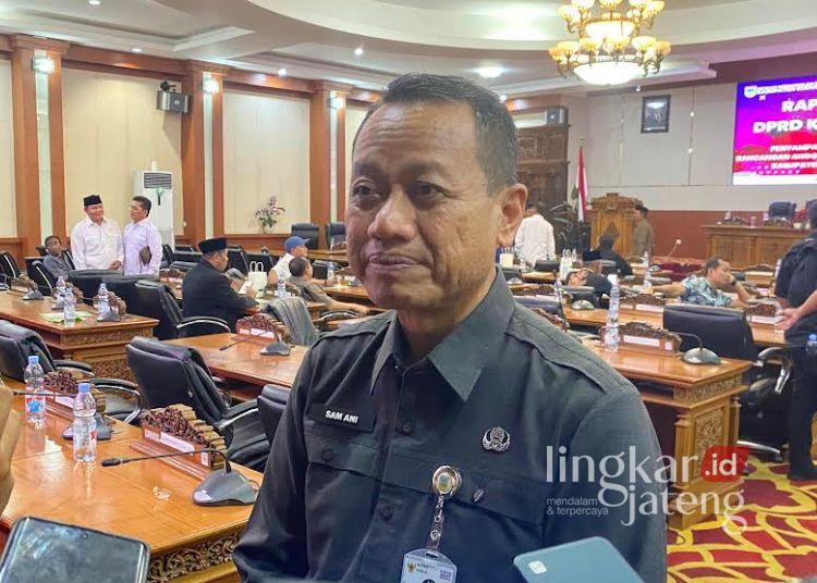 Bupati Kudus, Sam’ani Intakoris. (Fahtur Rohman/Lingkarjateng.id)